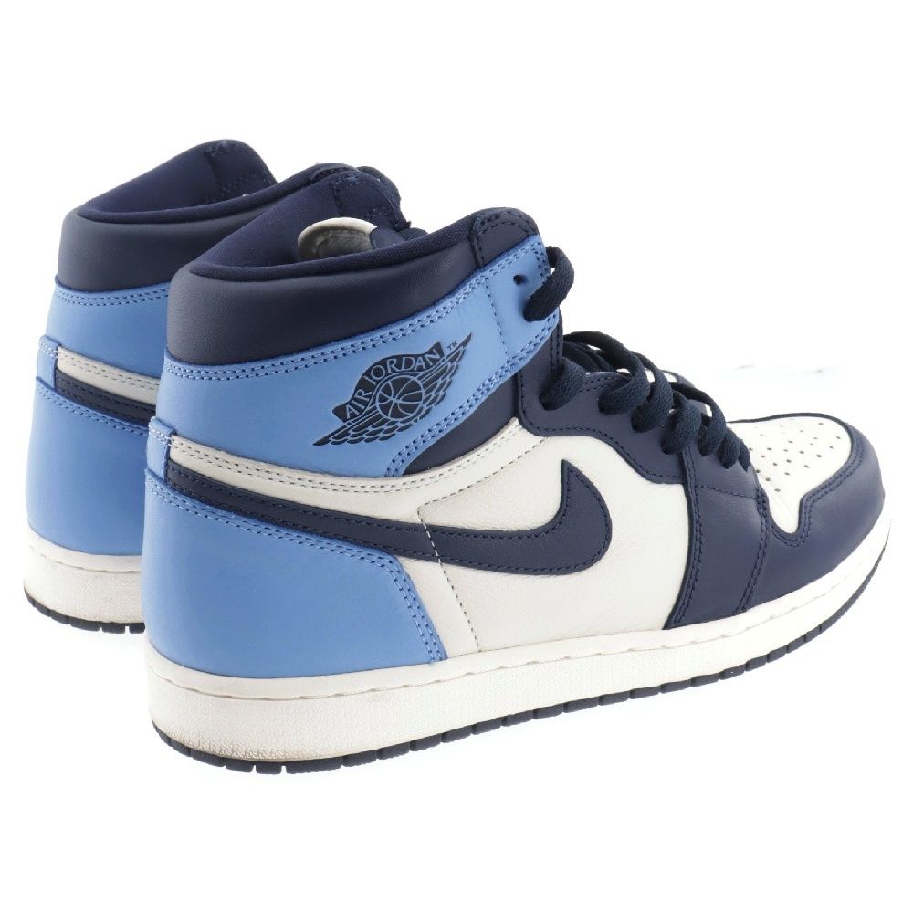 NIKE (ナイキ) AIR JORDAN1 RETRO HIGH OG OBSIDIAN UNIVERSITY BLUE 555088-140 エアジョーダン1 レトロ オブシディアン ハイカットスニーカー US11/29cm 555088-140