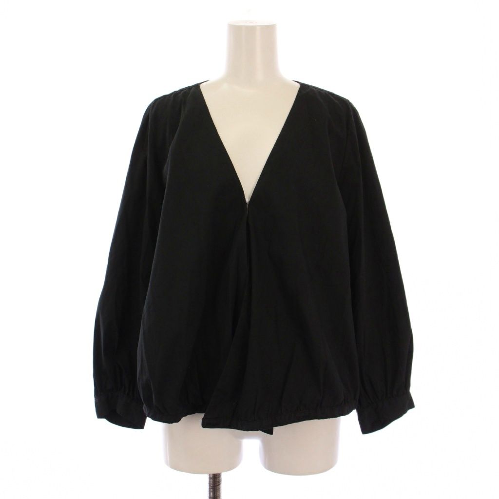 ロンハーマン Ron Herman ノーカラージャケット 薄手 S 黒 2510700271