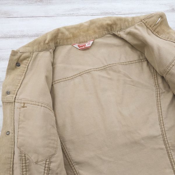 70s Levi's リーバイス コーデュロイジャケット 70505 ベージュ 70s Levi's リーバイス コーデュロイジャケット 70505 ベージュ