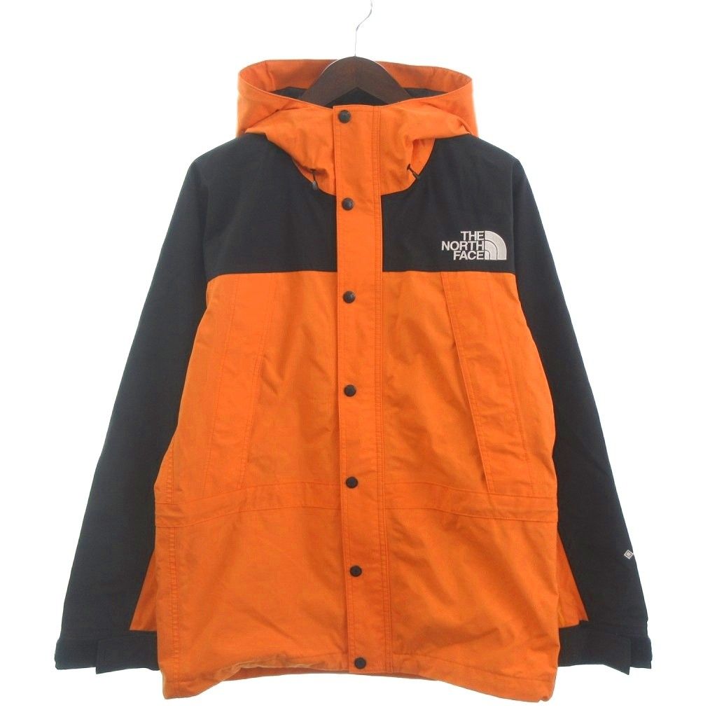 ザノースフェイス THE NORTH FACE Mountain Light Jacket マウンテンパーカー ジャケット GORE-TEX ロゴ 刺繍 ナイロン NP11834 オレンジ S