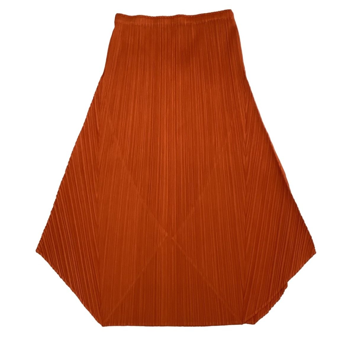 ♪♪ISSEY MIYAKE イッセイミヤケ PLEATS PLEASE 変形 スカート SIZE 4 PP33-JG625 オレンジ - メルカリ