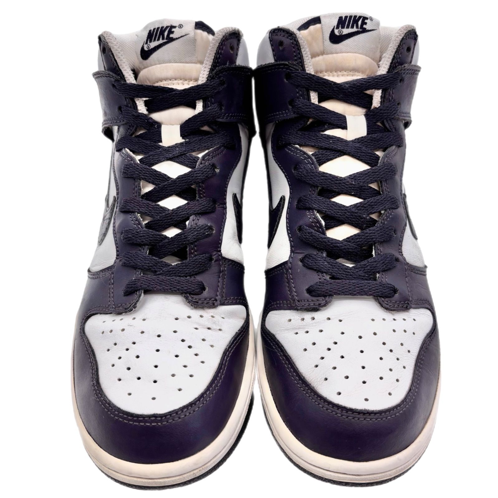 ナイキ NIKE □【 DUNK HIGH Ostrich WHITE GRIDIRON 317982 109