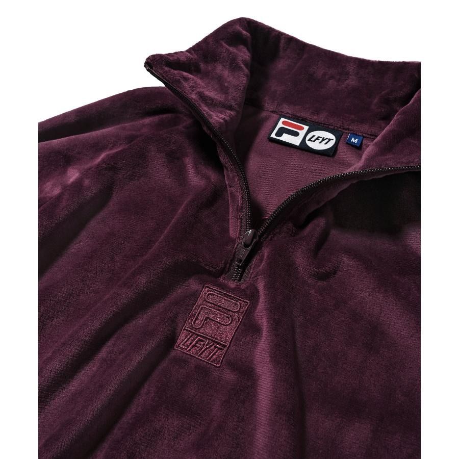 FILA × LFYT フィラ × エルエフワイティー VELOUR HALF ZIP PULLOVER 