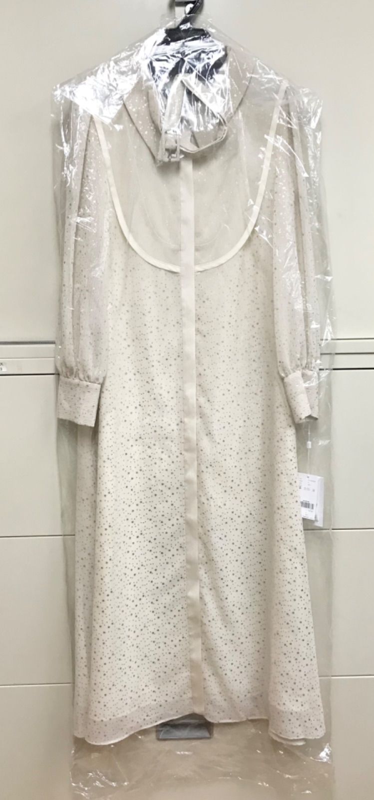 Ameri VINTAGE TWINKLE APRON DRESS ホワイト　M