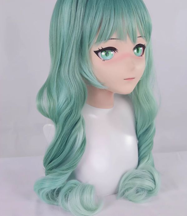 全頭マスク カツラ付き 小純 ヘッドロリータ人形 コスプレ