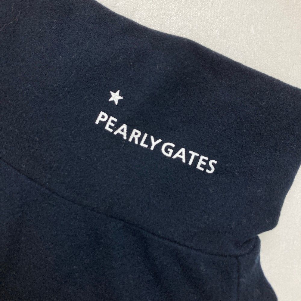 サイズ：6 PEARLY GATES パーリーゲイツ  ハイネック 長袖Tシャツ  ネイビー系 [240101417828] ゴルフウェア メンズ ストスト サイズ：6 PEARLY GATES パーリーゲイツ ハイネック 長袖Tシャツ