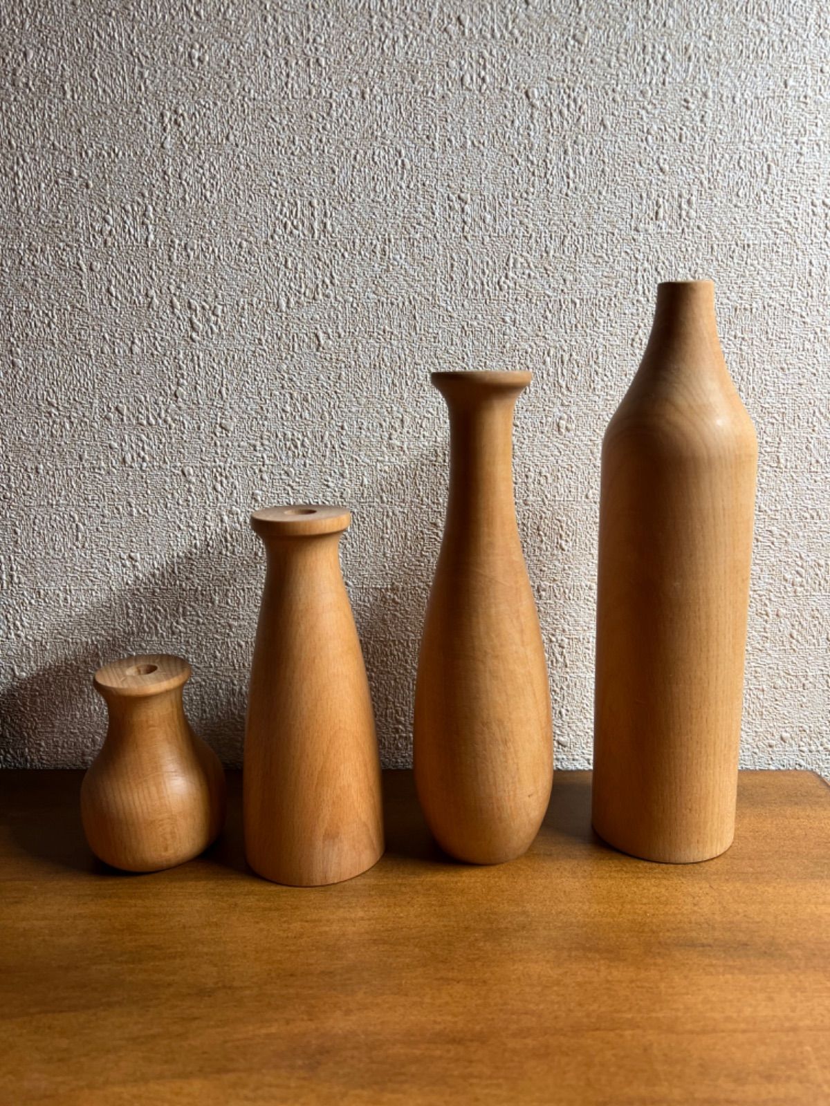 木製 フラワーベース 4個 セット