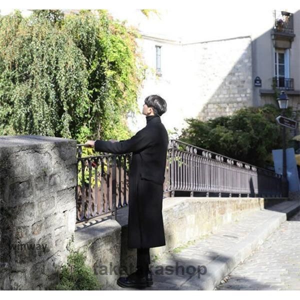 チェスターコート メンズ ロングコート スプリングコート 中綿