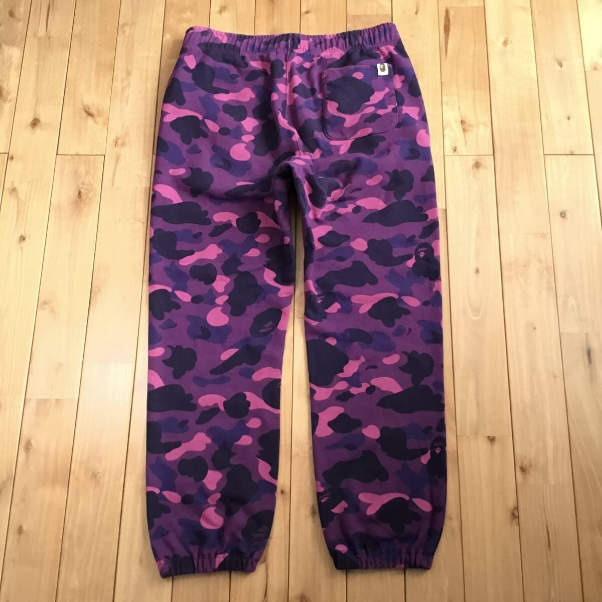 BAPE LOGO Purple camo スウェットパンツ Lサイズ a bathing ape BAPE 