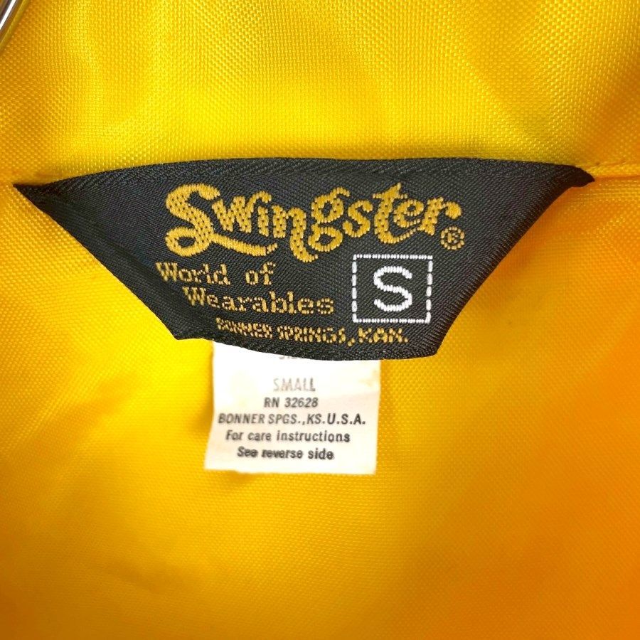 MANIC DEE 00s Y2K ラグラントラックジャケット 日本製 黄 M 70s80sUSA製スウィングスターSwingsterラグランナイロン