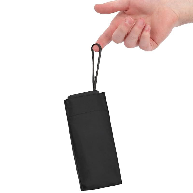 【在庫セール】「超極小、ポケットに入る」日傘 メンズ 傘 コンパクト 軽量 折りたたみ 折畳み 遮光 折りたたみ傘 晴れ雨兼用 UVカット 風に強い 遮熱 熱中症対策 涼しい 雨傘 6本骨 ブラック