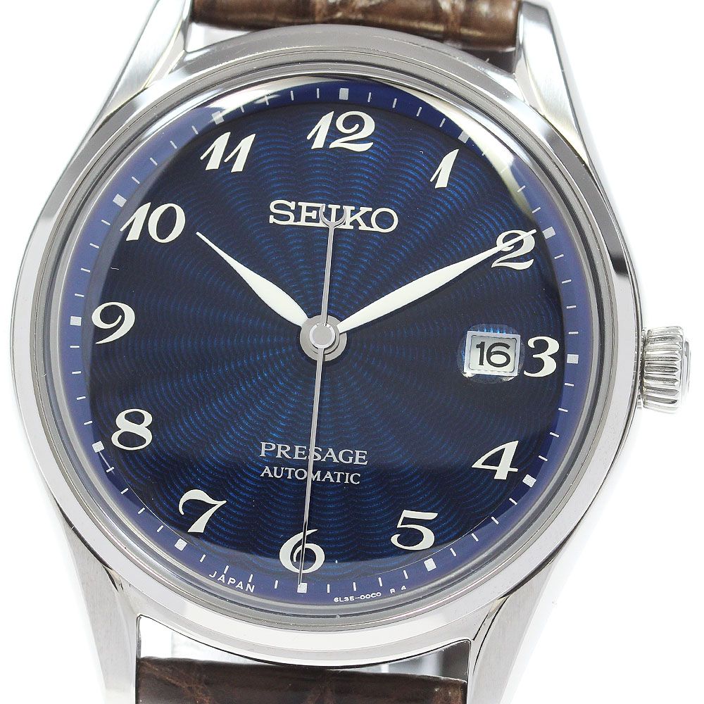 セイコー SEIKO SARA021/6L35-00C0 プレザージュ 七宝ダイヤル 自動巻き メンズ極美品箱・保証書付き_868200