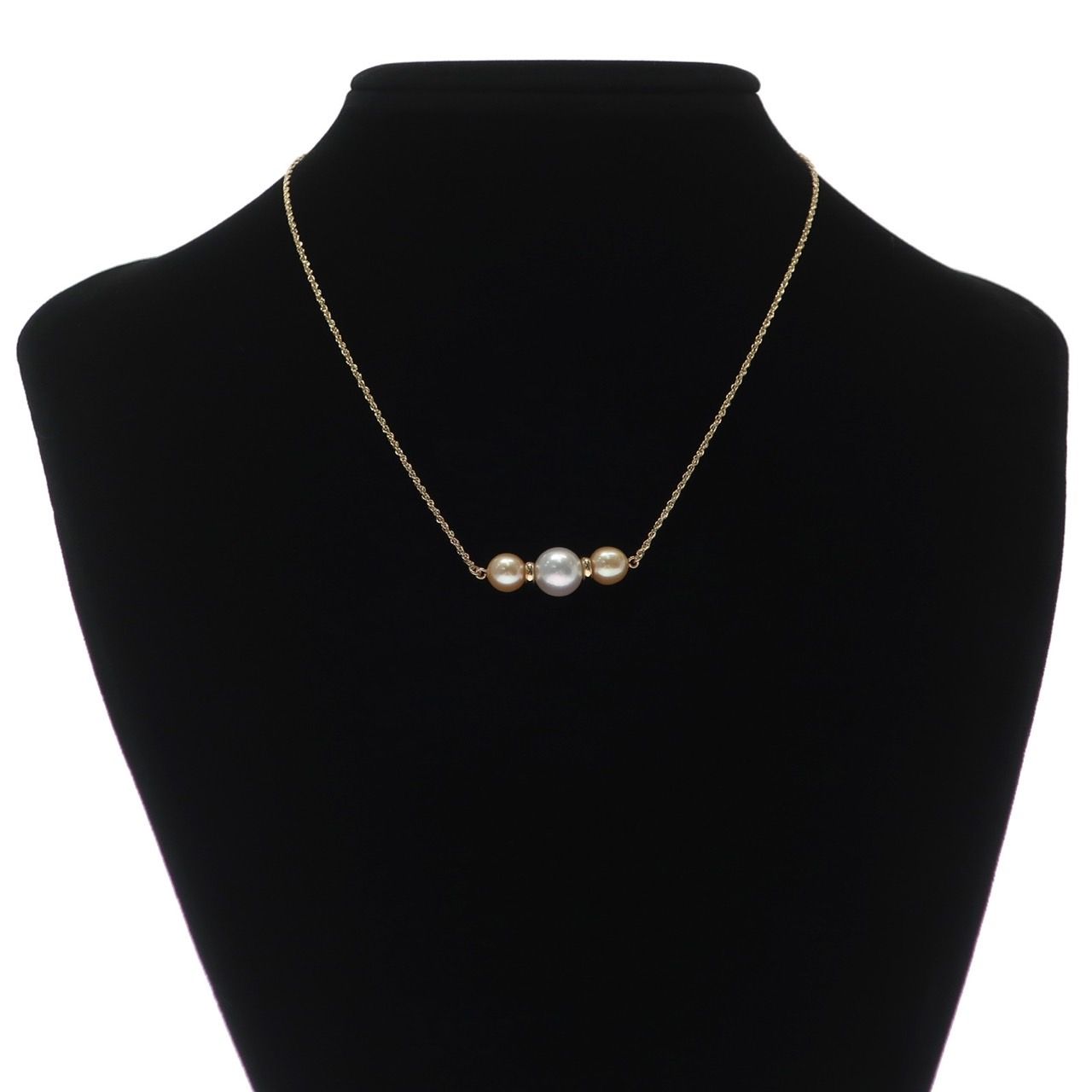 未使用品】TASAKI タサキ パールネックレス K18 YG 750 ゴールド 3P