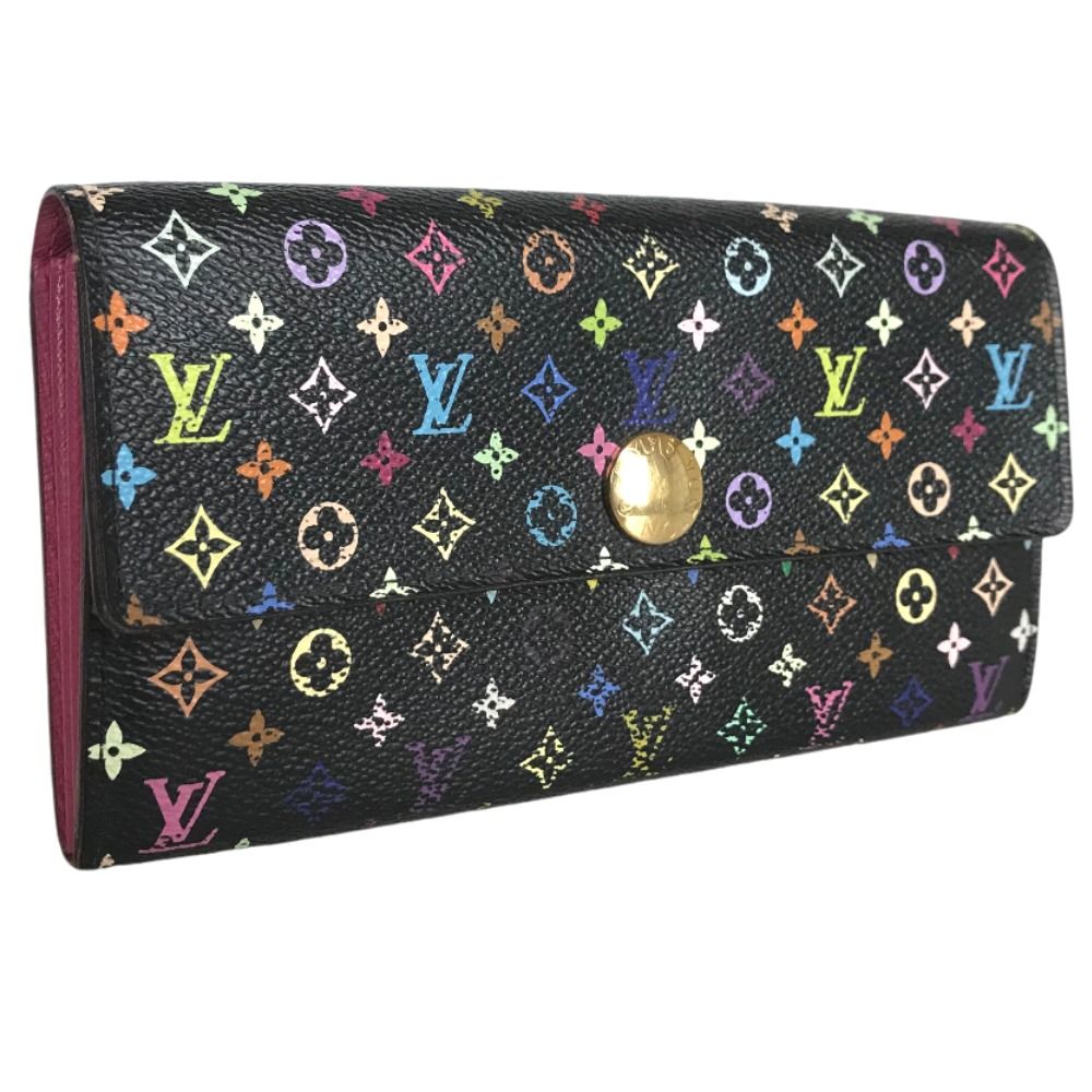 LOUIS VUITTON ルイヴィトン ポルトフォイユ サラ 長財布 レディース モノグラムマルチカラー ブラック マルチ黒 M93747  中古品【鑑定済】 - メルカリ