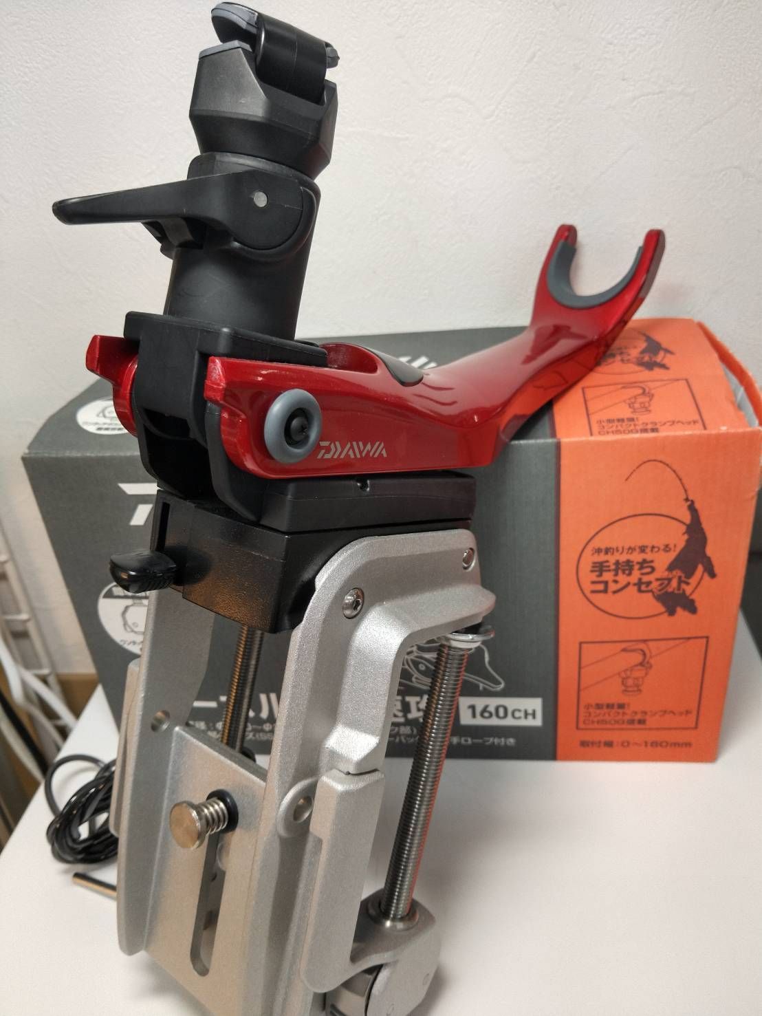 げ ダイワ パワーホルダー 速攻 １６０ＣＨ 船 釣り ロッドホルダー ロッドキーパー 竿受け ワンタッチボルトストッパー ０８