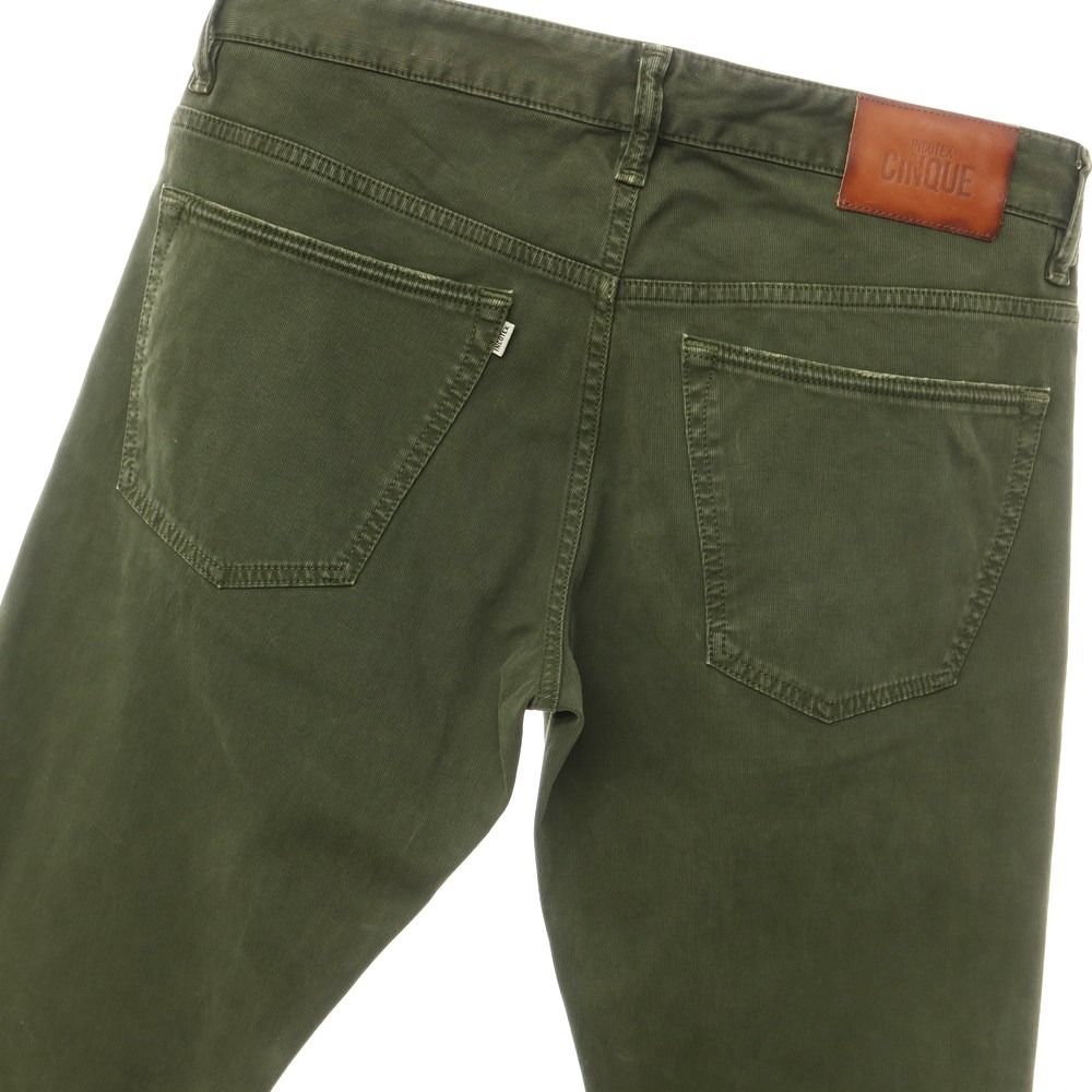 【中古】インコテックス INCOTEX コットン 5ポケット パンツ オリーブ【サイズ31】【メンズ】