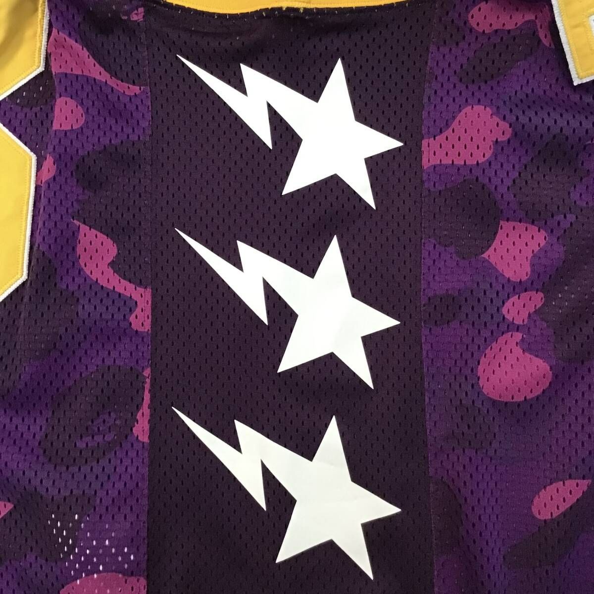 BASKETBALL TANK TOP Mサイズ a bathing ape BAPE STAR purple camo