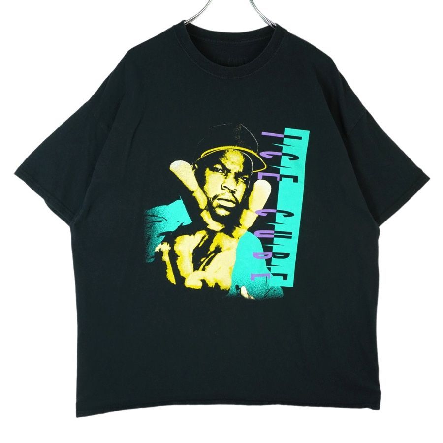 アイスキューブIce cubeアーティストTシャツレジェンドラッパーTミュージシャンTラップHIPHOPヒップホップストリート黒ブラックvintageヴィンテージ40315