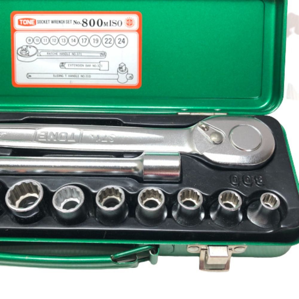 TONE ソケットレンチセット No.800M 8～24 新潟発トネ ソケット レンチセット NO.800M TONE 自動車 バイク 整備