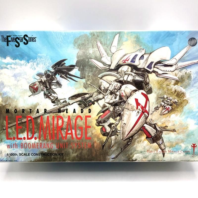 未組立 1/100 レッドミラージュ ブーメランユニット ファイブスター物語 Amazon | WAVE 1/100 ファイブスターストーリーズ レッド
