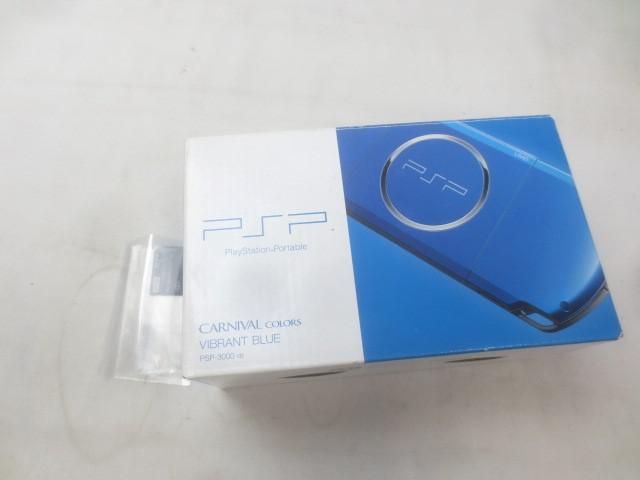 ゲーム PSP 本体 PSP3000 バイブラントブルー 動作品 周辺機器付き
