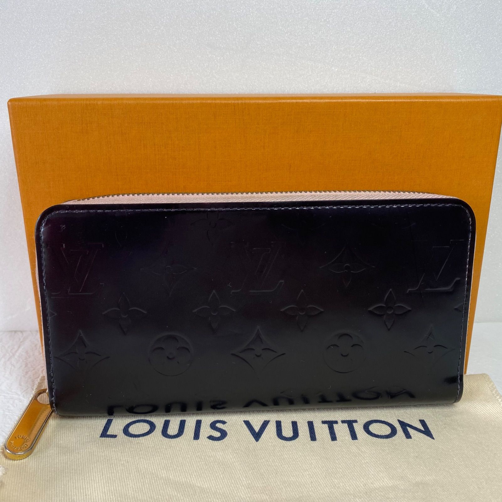 🖤美品🖤LOUIS VUITTON　長財布　ヴェルニ　ジッピーウォレットマットブラック黒×ベビーピンク　ルイヴィトン　シリアルナンバーあり！a　2