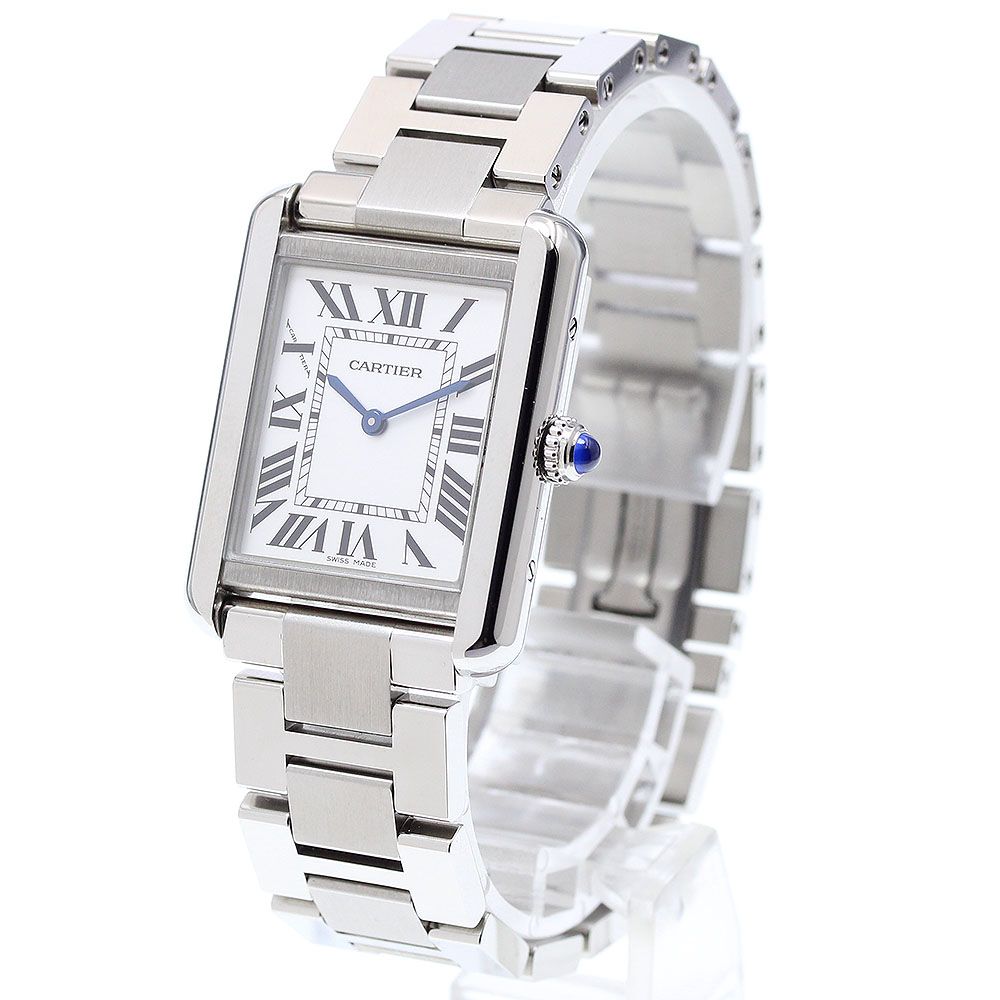 カルティエ CARTIER W5200013 タンクソロ SM クォーツ レディース良品_  