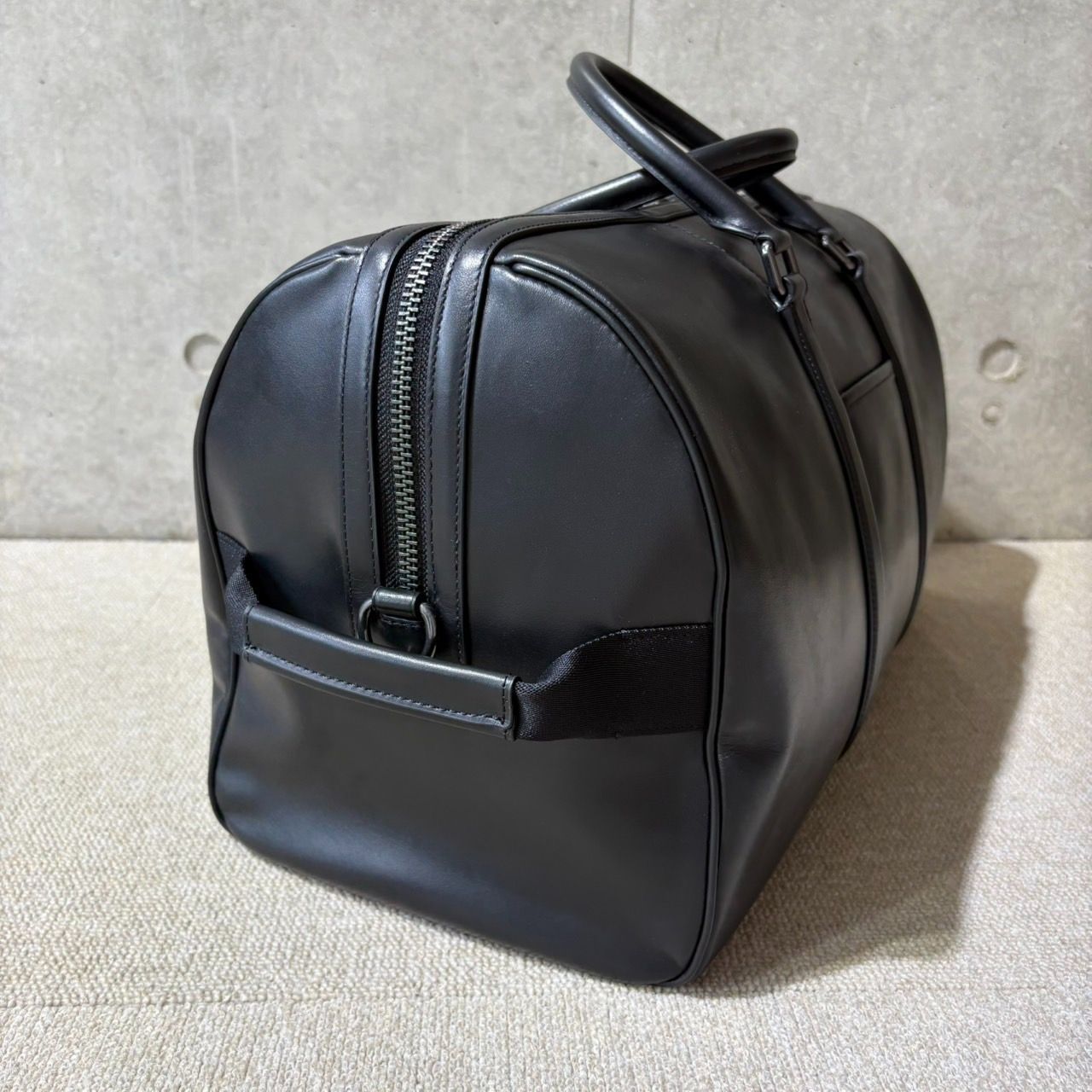 COACH コーチ レザー ボストンバッグ ブラック メンズ