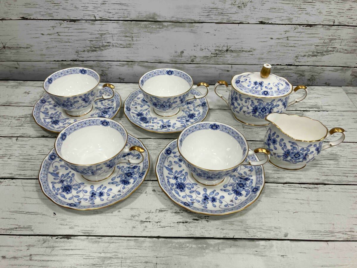 NARUMI ナルミ カップ-ソーサー 4客 シュガーポット ミルクピッチャー