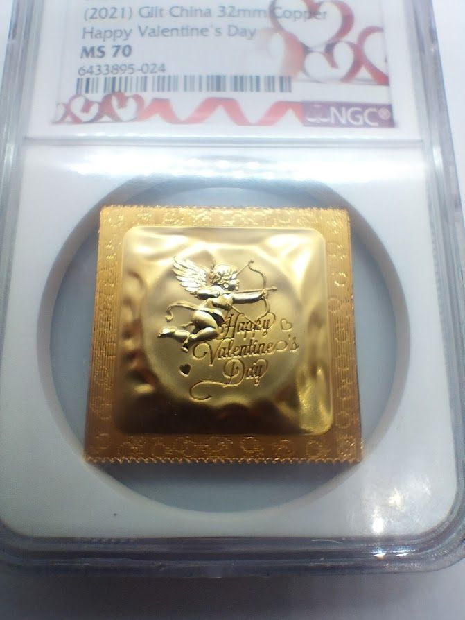 NGC MS70 中国 2021年 バレンタインデー 記念メダル