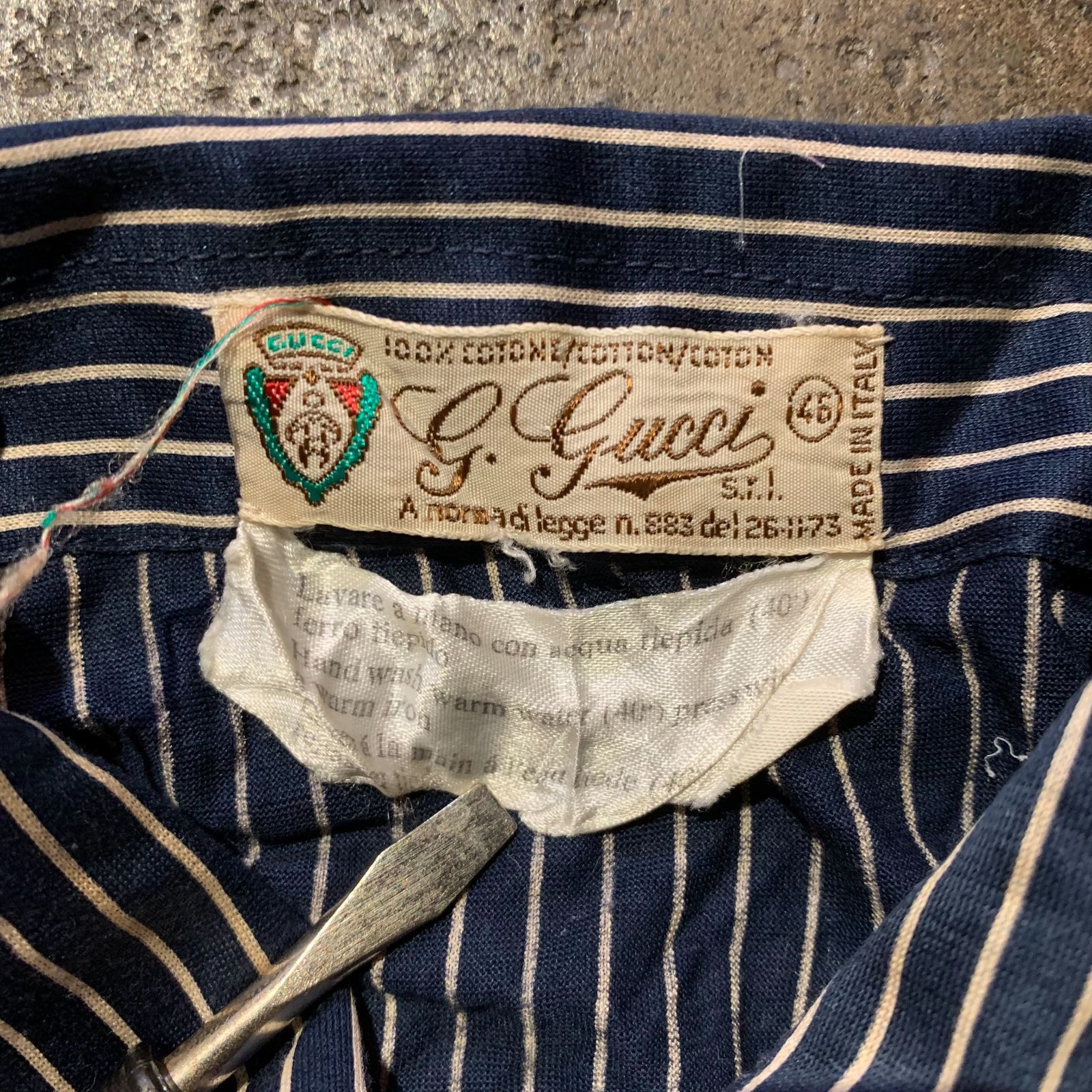 専用 GUCCI グッチ イタリー製 ネイビーX白 ポロシャツ 専用 GUCCI グッチ イタリー製 ネイビーX白 ポロシャツ