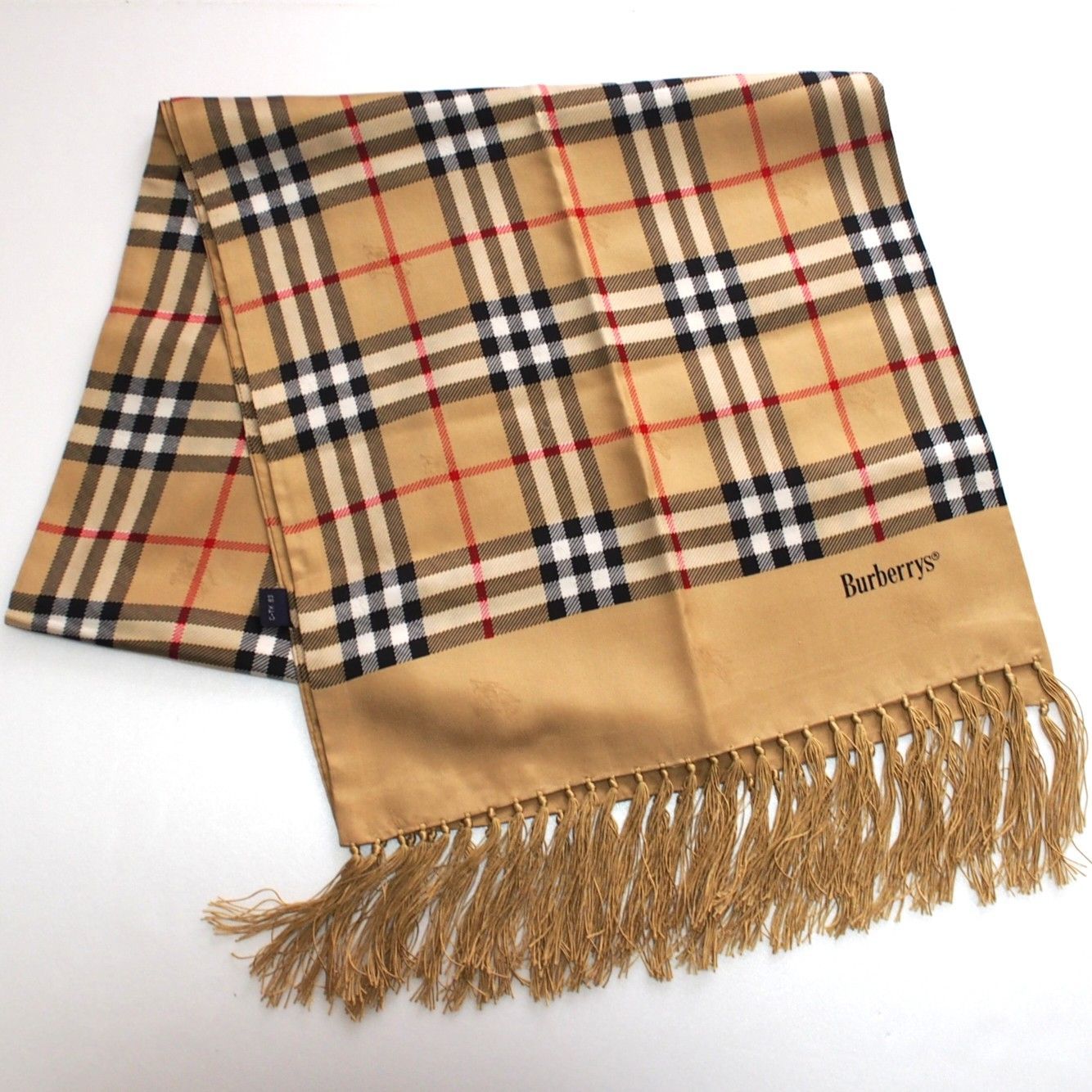 新品未使用　BURBERRYチェッ柄ストール 175x50cm 楽天市場】BURBERRY バーバリー ストール GIANT CHECK GAUZE