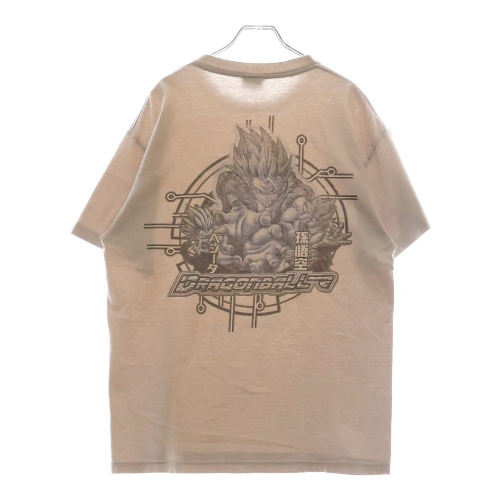 VINTAGE (ヴィンテージ) 00S VINTAGE DRAGONBALL Z TEE ヴィンテージ ドラゴンボールゼット 孫悟空 ベジータ ゴジータ 両面プリントTシャツ 半袖クルーネックカットソー アイボリー