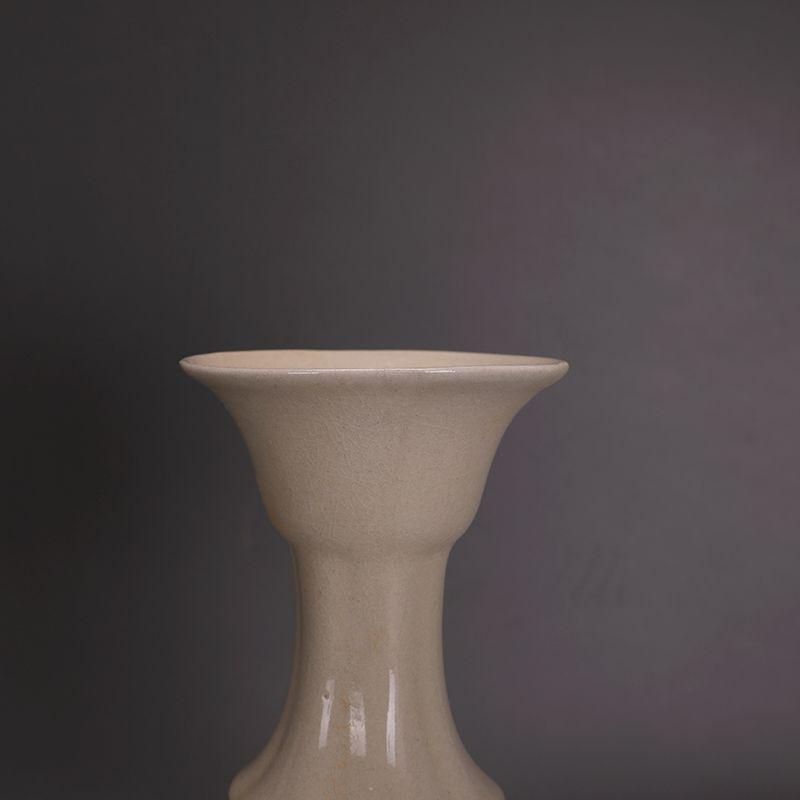 宋定窯白釉花瓶を開きま 景徳鎮 陶磁器 装飾品 現代工芸品美術品