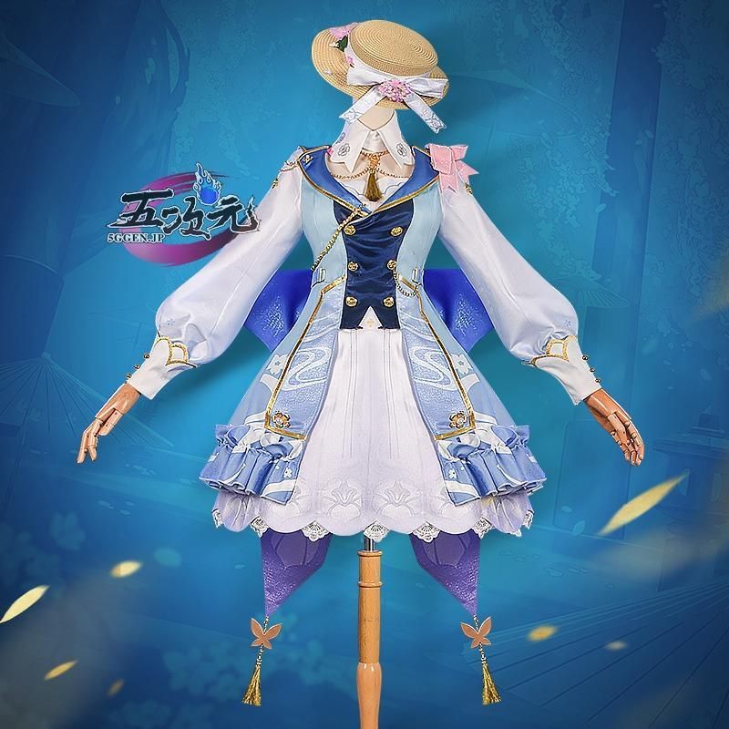 五次元 基萌 原神 コスプレ 神里綾華 花時に訪れた手紙 新スキン コスチューム 衣装 ウィッグ 追加可