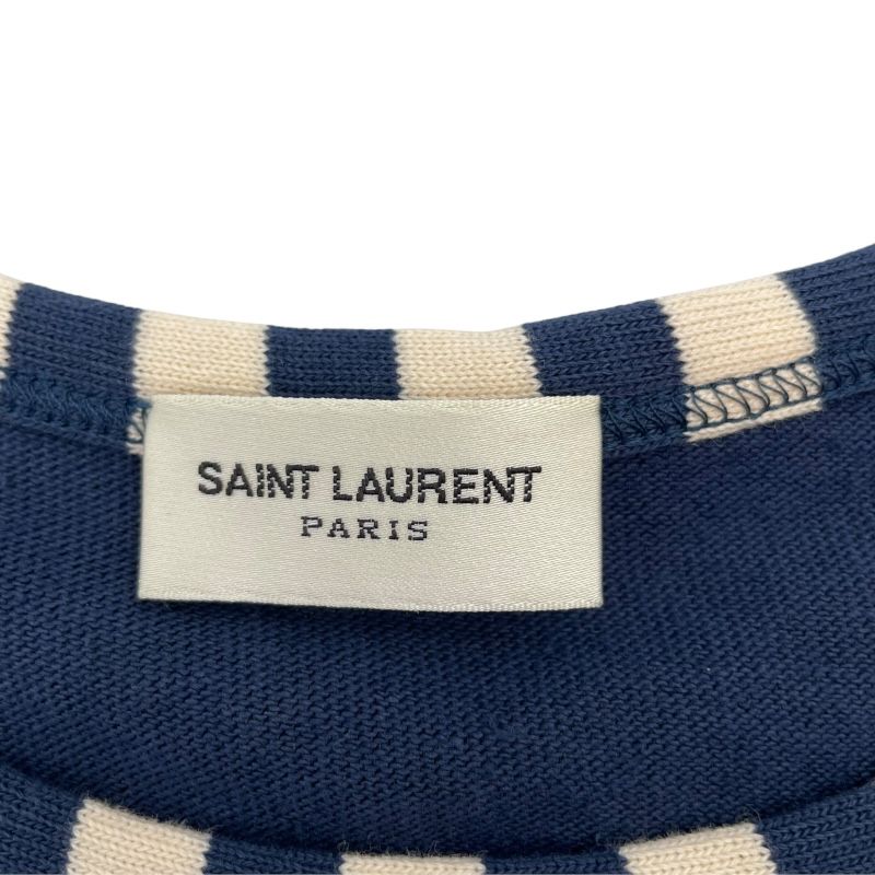 サンローラン SAINT LAURENT クロップドTシャツ 688039 ネイビー