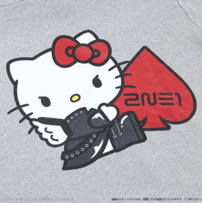 2NE1 ハローキティ フーディー パーカー 2NE1×HELLO KITTY】フーディー（GRAY） ハローキティ コラボ