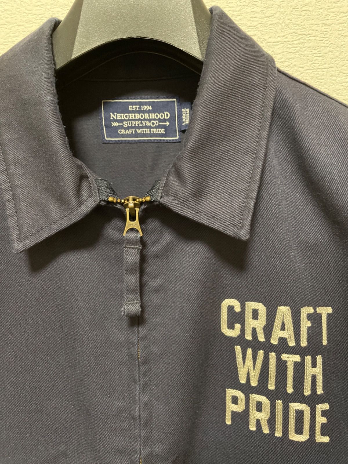 ネイバーフッド)1月最終デザイン良CRAFT WITH PRIDE刺繍ブルゾン 