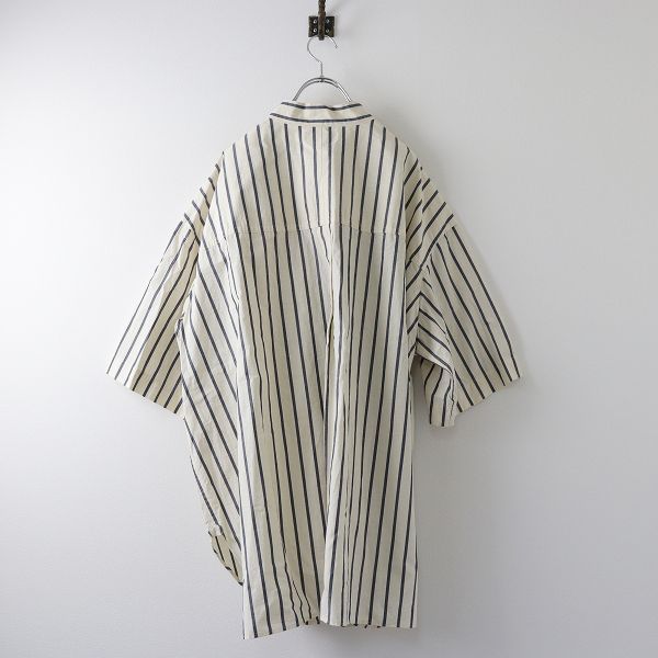 美品 YAB-YUM ヤブヤム KITE SHIRT ストライプ ビッグシャツ