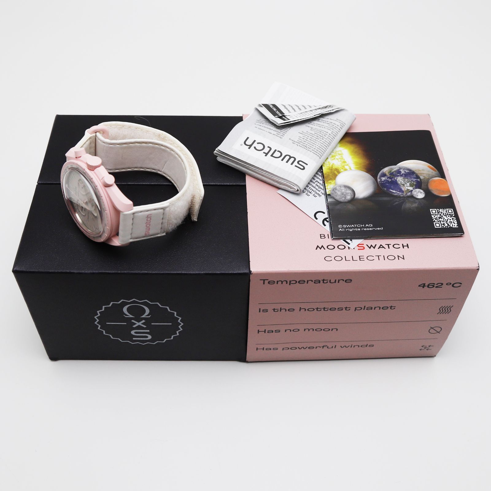 美品⭐【Swatch オメガスウォッチ Mission to Venus 】⭐ Amazon | OMEGA × SWATCH Venus ラッピング付き 正規品 オメガ