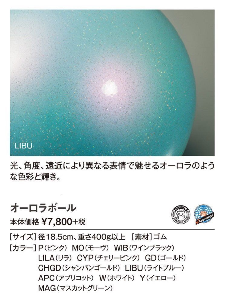 ササキ(SASAKI) 新体操 手具 ボール 国際体操連盟認定品 日本体操協会