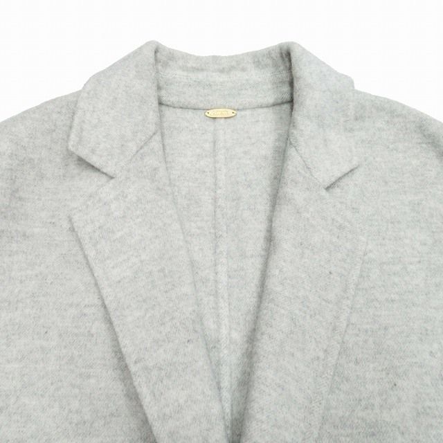 MUSE ミューズ ドゥーズィエムクラス リバー ノーカラー コート ウール ミューズ ドゥーズィエム クラス MUSE de Deuxieme Classe 20AW