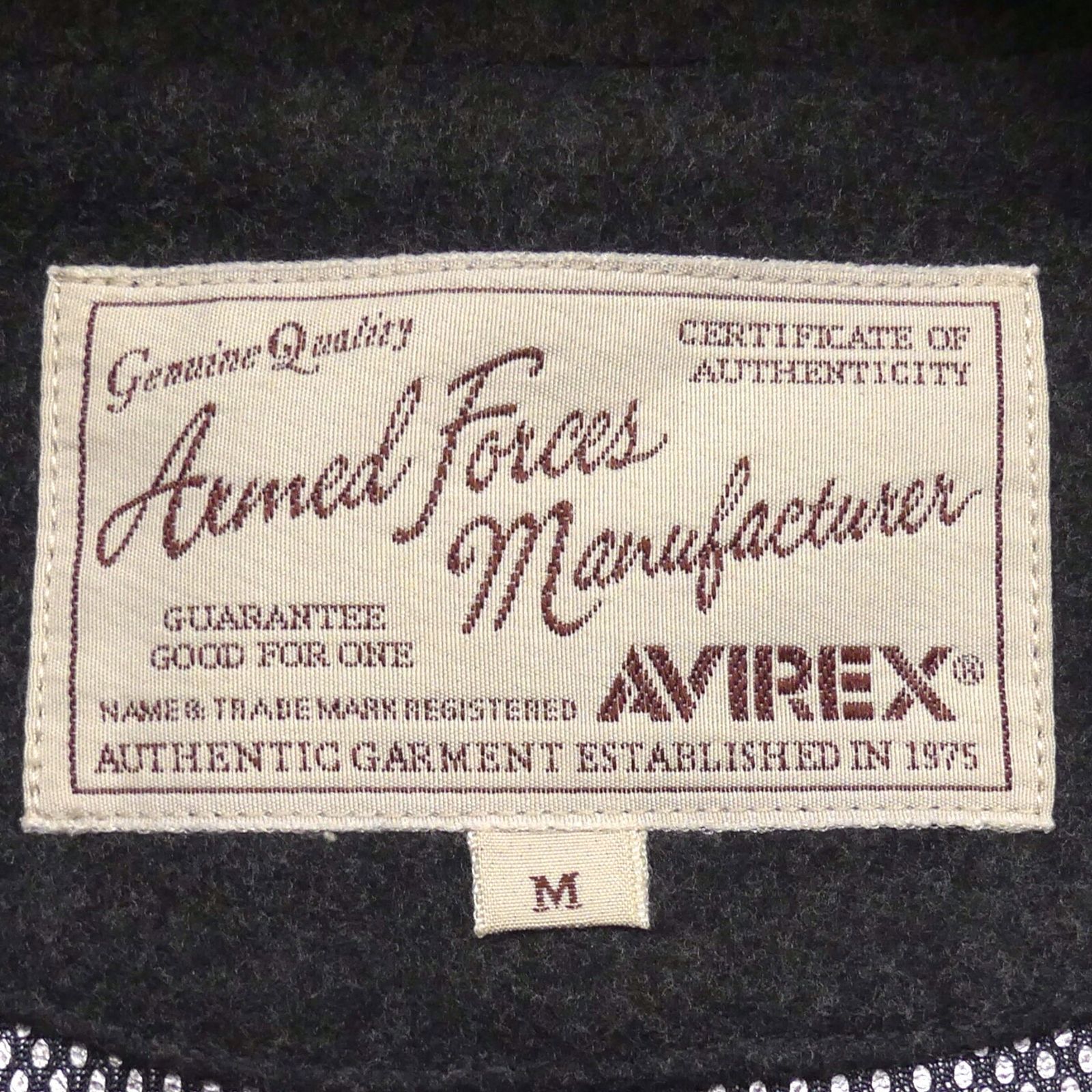 AVIREX アヴィレックス ステンカラーコート M グレー メンズ コート 