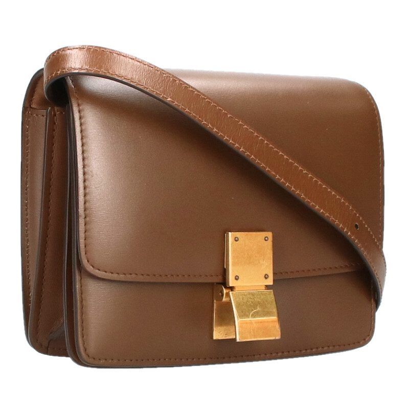 牛革♪クラシックボックス Small ショルダーバッグ CELINE セリーヌ ショルダーバッグ CLASSIC BOX Small