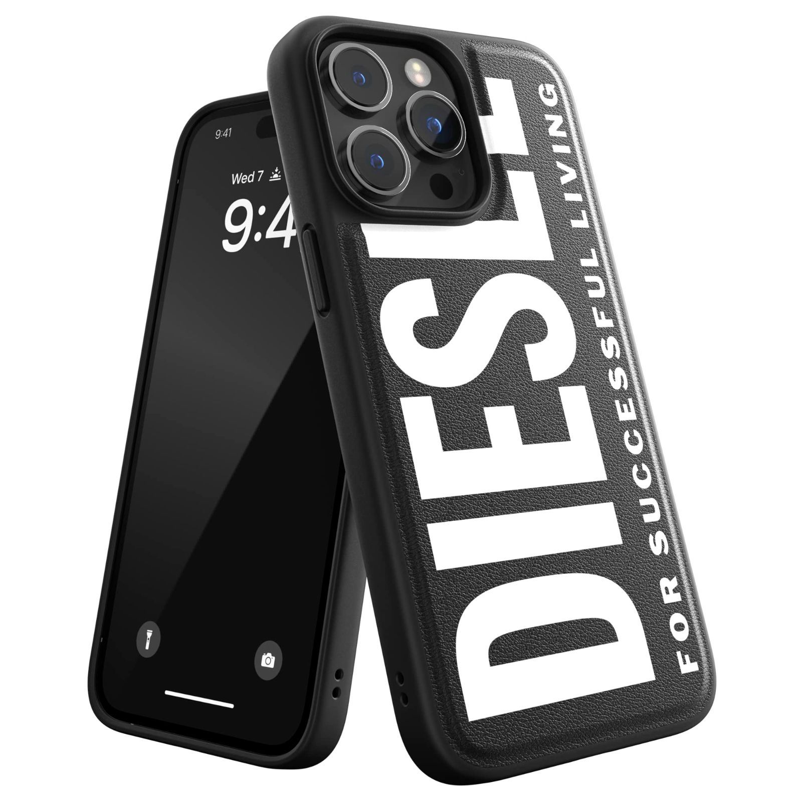 FW22 デザイン ロゴ ディーゼル iPhone ブランド 14 おしゃれ Pro Max iPhone14ProMaxケース カバー DIESEL ブラック|ホワイト