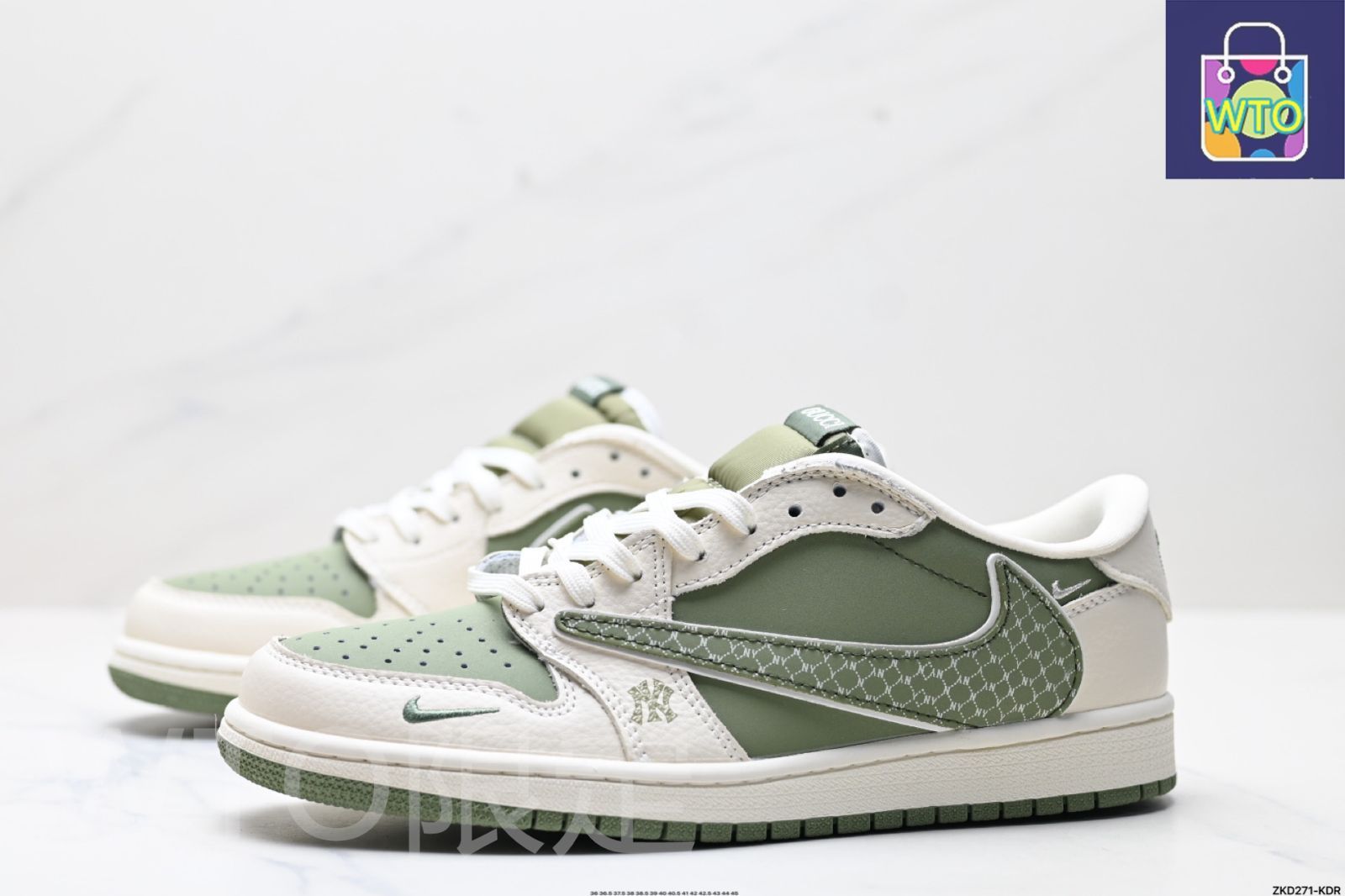 全新未使用Nike AJ1 逆スウッシュ TS x AJ1 リバースモカ XS2024