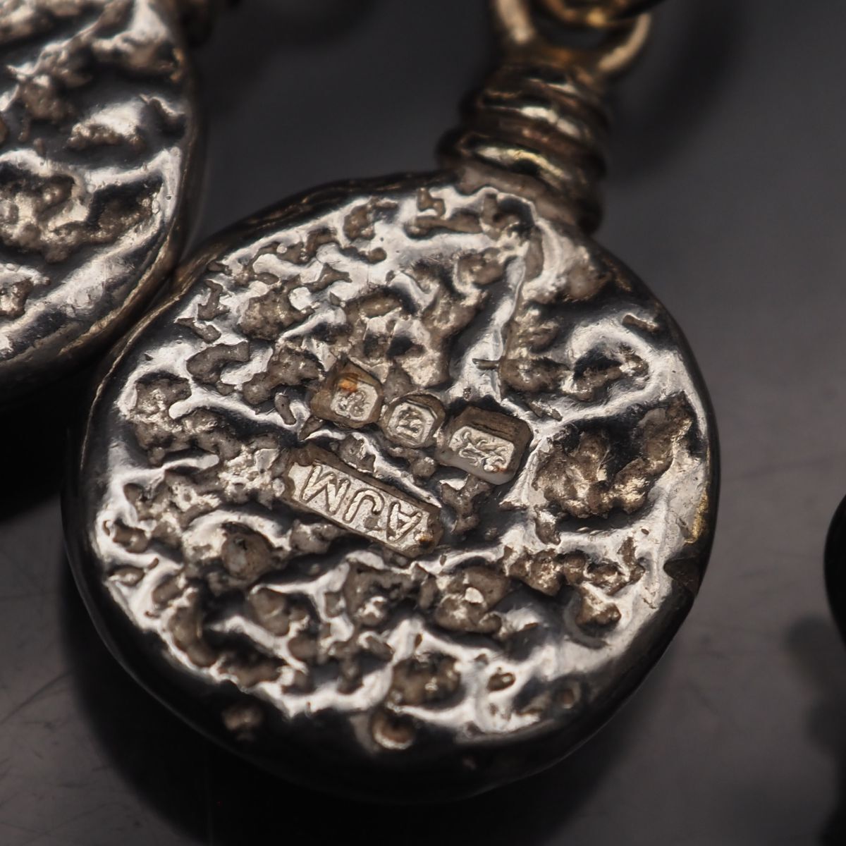 B352 ヴィンテージ AJM ホールマーク刻印 ペンダント ネックレス