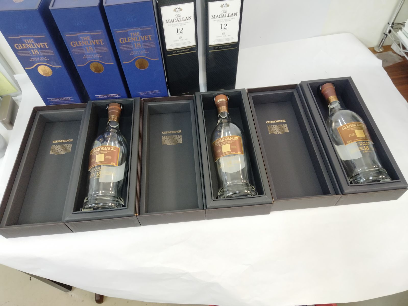 MACALLAN マッカラン 12年 空瓶 空き瓶 空箱 4本 【公式通販】