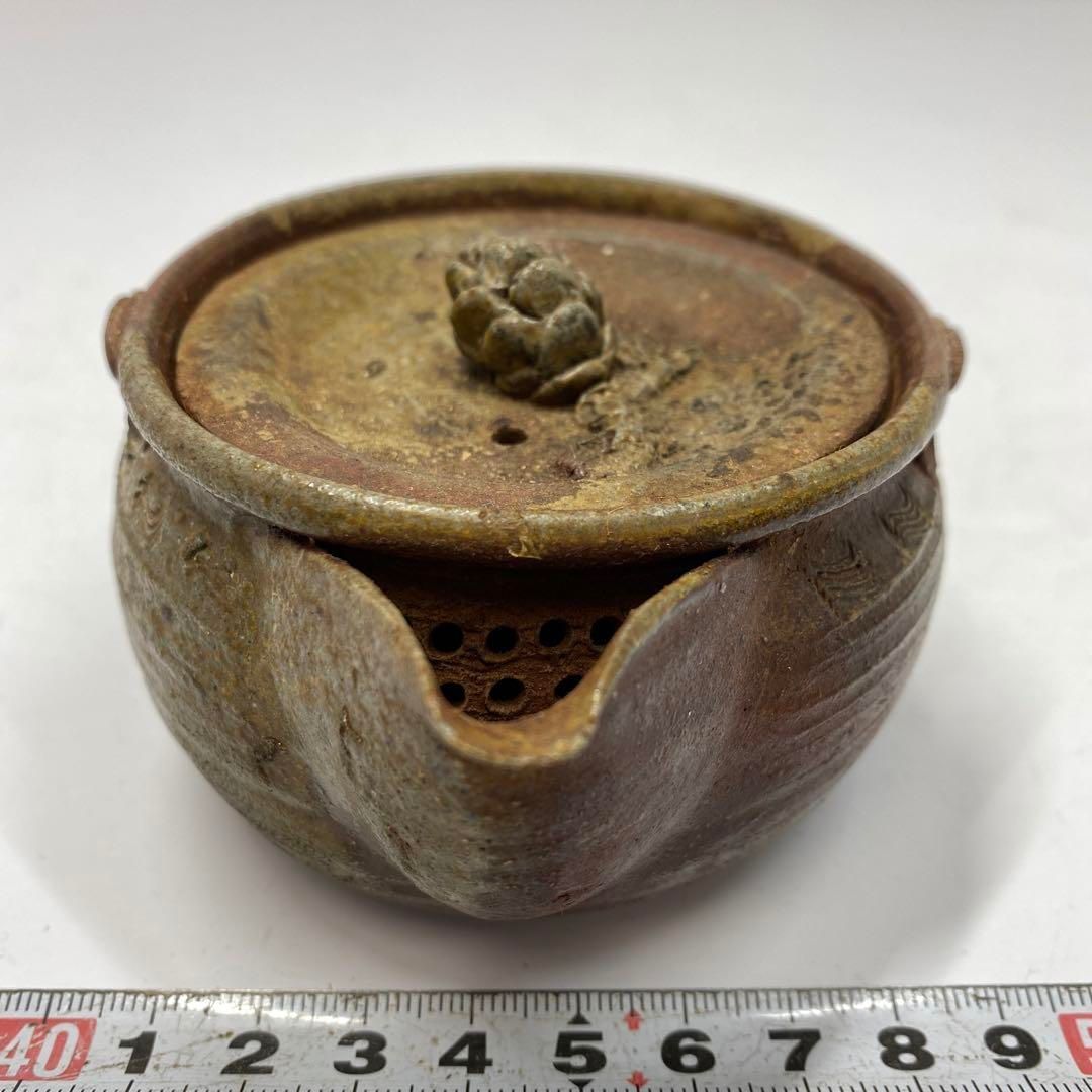 在銘 備前 宝瓶 トトル 直径8㎝ 東山5-1209 2F