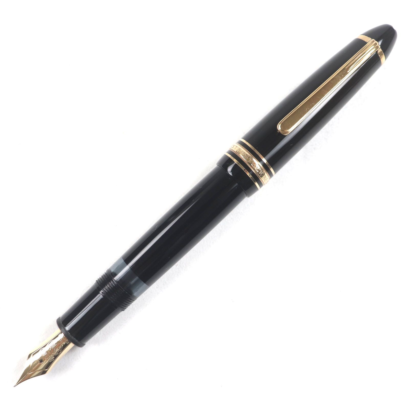 MONTBLANC モンブラン マイスターシュテュック 146 ペン先14K EFニブ ホワイトスター 万年筆 ブラック ゴールド メンズ